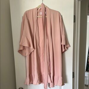 Pink Birdy Grey Kenny Ruffle Robe - M/L